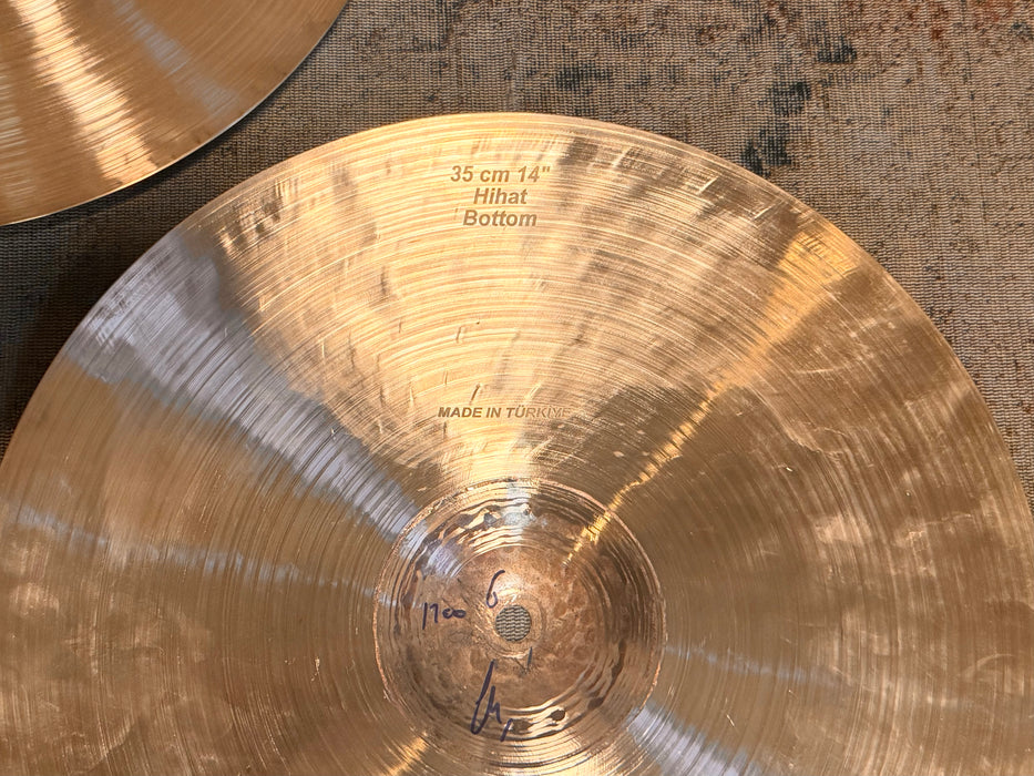 Bosphorus JAZZ MASTER Hihats 14” 800 1200 g LIGHT w/AIRY COMPLEXITY! Hard To Find! PERFECT