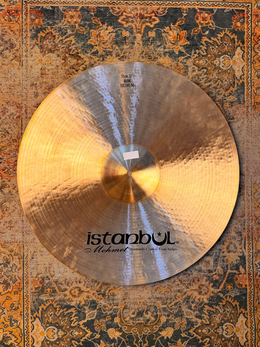 Versatile ISTANBUL Mehmet TRADITIONAL 22” Ride Crash 3098 g PERFECT Shape! Great Definition! CRASHABLE!