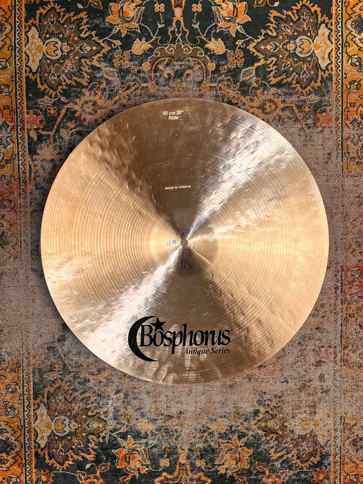 Bosphorus Antique 20” Ride Sultan 1850 g Perfect! Light Hand Hammered Complexity