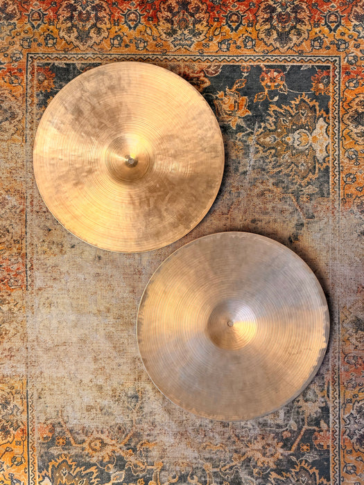HOLY GRAIL VINTAGE Zildjian PAPER THIN ISTANBUL K HIHATS 14” 696 868 g Dry Complex Incredible!
