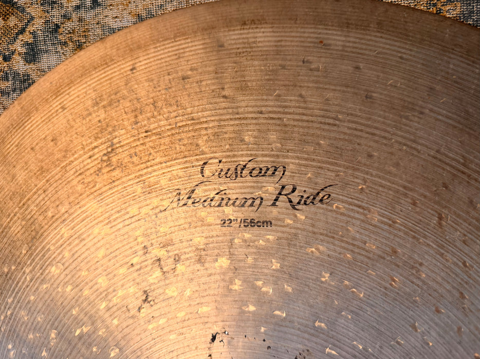 Zildjian K CUSTOM Medium Ride 22” Smooth Light Sizzle Complexity! Great Bell! DISCONTINUED 2948 g