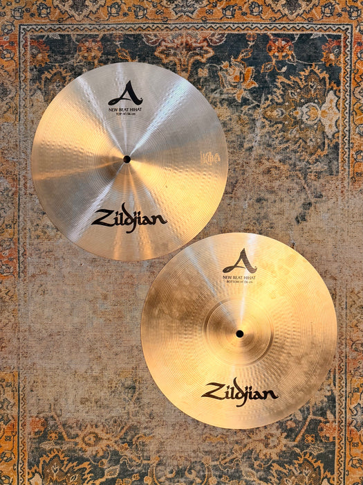 Zildjian New Beat Hihats 14” SUPER CLEAN! Anniversary Stamp! Thin Top 888 1414 g Why Pay $520?