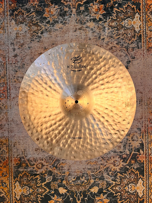 Beautiful DARK DRY Zildjian K CONSTANTINOPLE Suspended Crash Ride 20” ONLY 1956 g CLEAN!