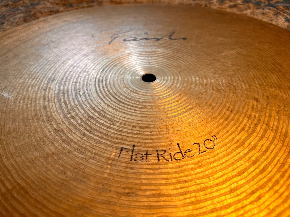PAISTE Signature 20” FLAT RIDE 2454 g MELLOW! Clean Smooth Glassy Controlled Definition! RARE