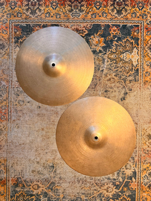 THIN TOP Vintage Zildjian New Beat 14” Hihats ONLY 884 g Over 1298 g Light Dry Complex Amazing