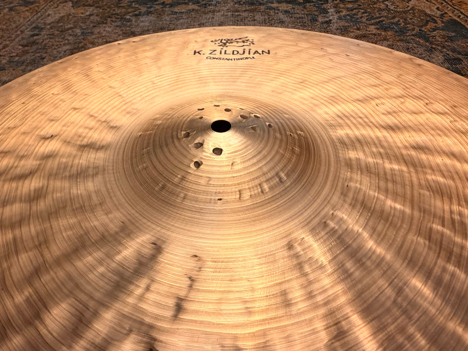 Zildjian K CONSTANTINOPLE Medium Thin LOW Ride 20” PERFECT COND! SEMI-DRY COMPLEX Crashable! 2066 g