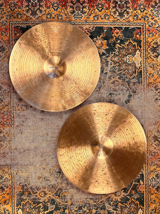 Light Complex Bosphorus 1600 Hihats 15” 1010 1214 g IMMACULATE Blue Hue! AIRY Tone! RARE