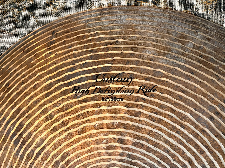 Zildjian K Custom High Definition Ride 22” 2848 g ONE OF DRIEST YOU WILL HEAR! Mint! Why Pay $600 For A Guess!