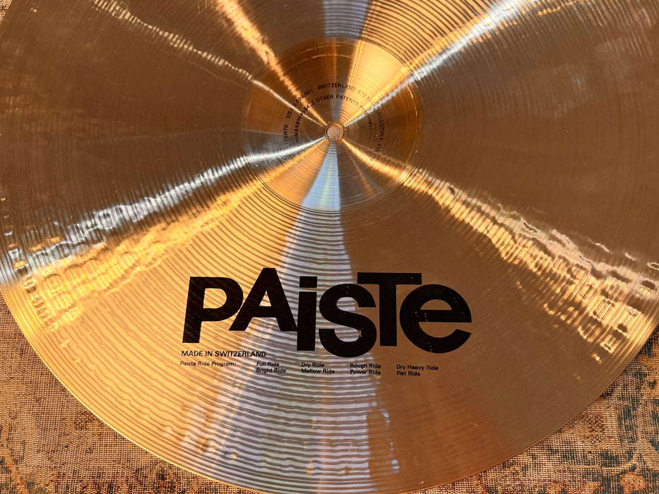 RARE Paiste SIGNATURE Bright Ride 20” CLEAN Look CLEAN Sound! Glassy Shimmering! 2574 g