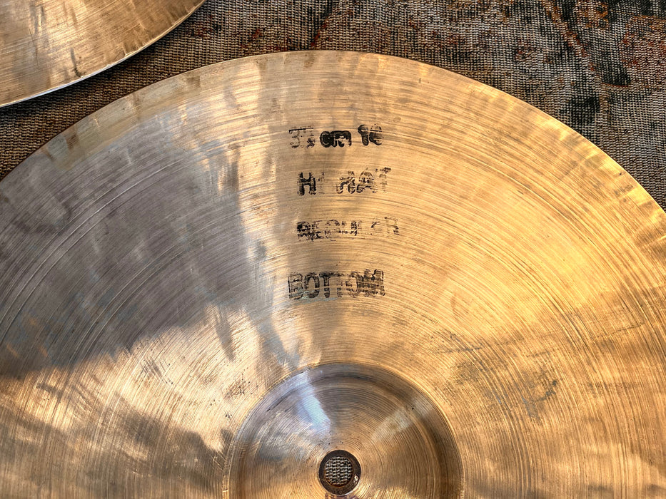 EARLIER BOSPHORUS Traditional Hihats 14” 995 1184 g Smooth Dark Warm GOLDEN! Hand Hammered
