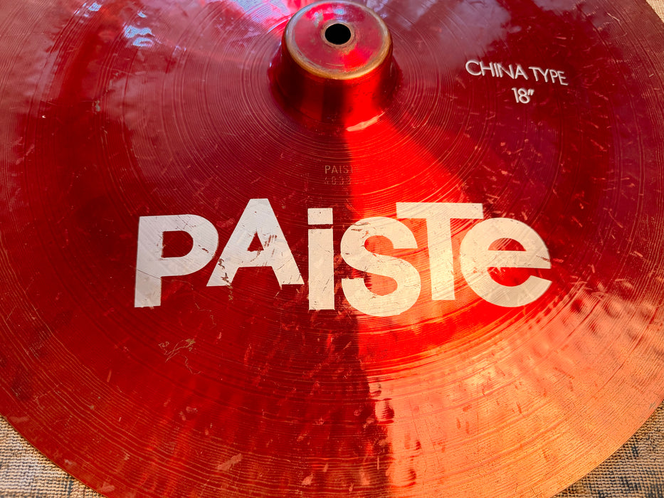 THE ORIGINAL Vintage PAISTE COLORSOUND 5 China Type 18" 1294 g QUICK Semi-Dry Attack