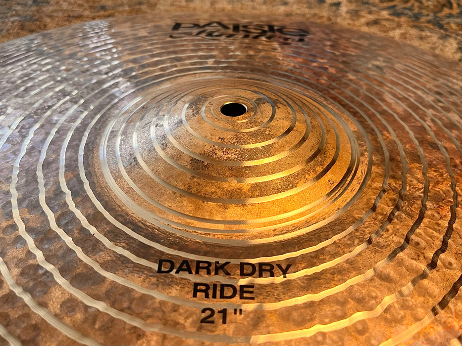 PAISTE MASTERS TWENTY DARK DRY RIDE 21” 2652 g PERFECT! Harder to Find Don’t Pay $710! Dry Complex!