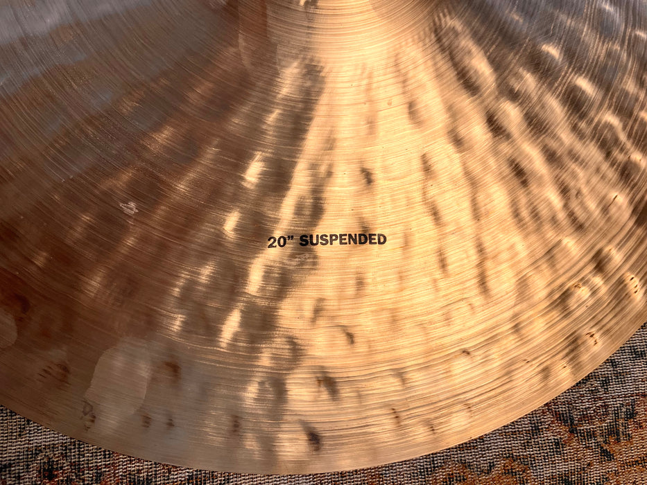 Beautiful DARK DRY Zildjian K CONSTANTINOPLE Suspended Crash Ride 20” ONLY 1956 g CLEAN!