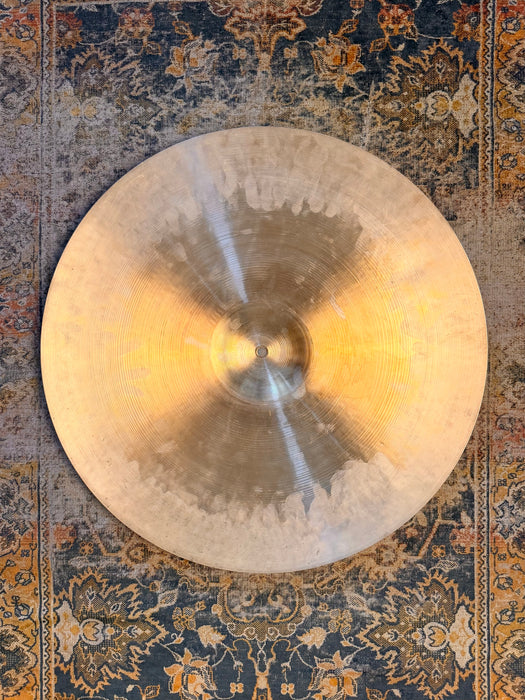 1960s Vintage Zildjian 22” BIG LUSH Light Crash Ride 2770 g Hand Hammered Smooth AMAZING