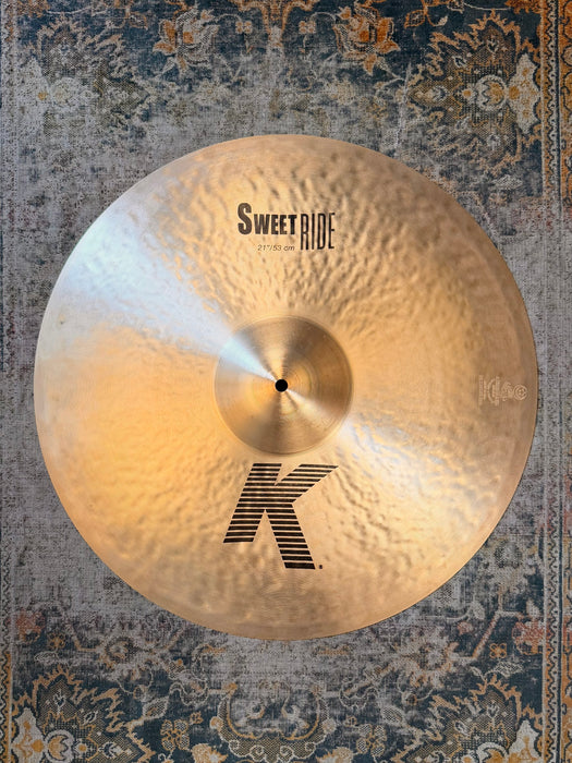 Zildjian K Sweet Ride 21” 2333 g PERFECT Condition! DARK! Great Definition! Versatile! Don’t PAY $565 For A Guess!!