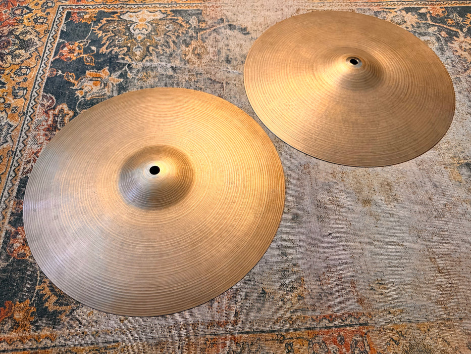 THIN TOP Vintage Zildjian New Beat 14” Hihats ONLY 884 g Over 1298 g Light Dry Complex Amazing