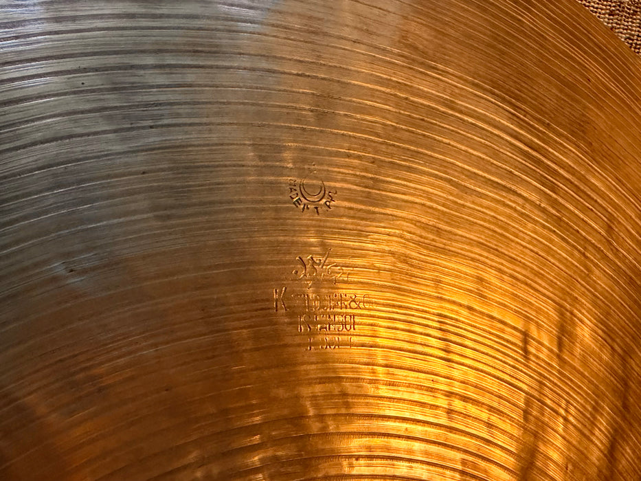Rare Vintage ZILDJIAN ISTANBUL K 20” Ride Crash Zildjian Forged In Turkey! 2145 g Beautifully Hand Hammered