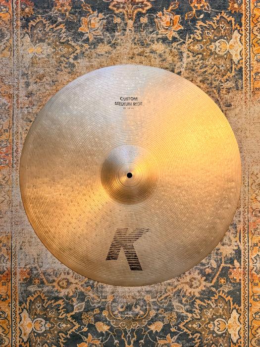 Zildjian K CUSTOM Medium Ride 22” Smooth Light Complexity! Great Bell! DISCONTINUED 3092 g