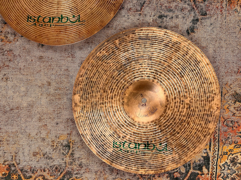 Istanbul AGOP SIGNATURE 14” Hihats 872 938 g Famous LIGHT SMOKY COMPLEX! Perfect Shape!