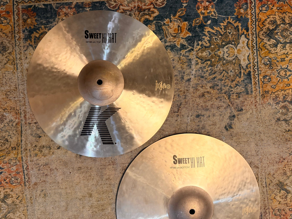 Zildjian K Sweet Hihats 14” PERFECT! Dark & Crisp! Versatile!  956 1458 g Why Pay $650?