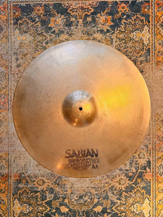Rare Vintage Sabian 22” SOUND CONTROL Ride EARLY ONE! 3263 g AA TIGHT CONTROLLED Tone! AMAZING Bell