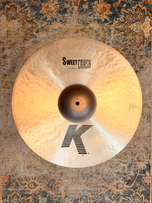 Zildjian K SWEET CRASH 19” 1496 g CLEAN and Sounds Perfect! Don’t Pay $500 For A GUESS!