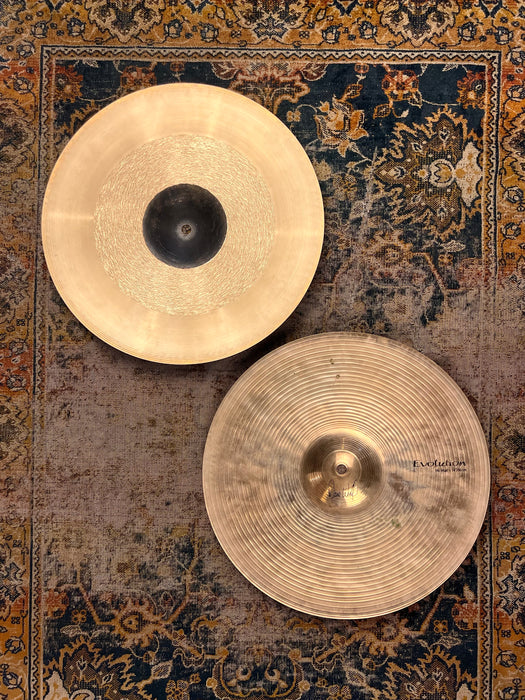 Unique Sabian COMBO AAX Freq HHX Evolution Hihats 14” 1046 1452 g Semi-Dry Darker