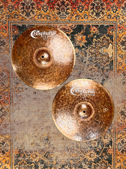 Bosphorus Master Vintage 14” Hihats 800 1104 g LIGHT DRY COMPLEX! Unlathed! Perfect!