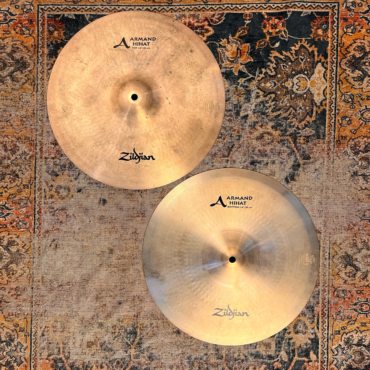 CRISP Semi Dark ZILDJIAN ARMAND Hihats 14 952 1210 g No Longer Made Hazelshould Drums Cymbals