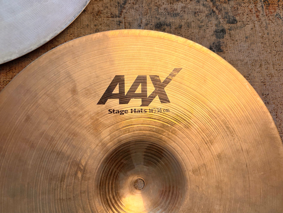 Sabian AAX Stage Hats 14” Versatile Like Brilliant New Beats! Articulate Smooth 986 1350 g