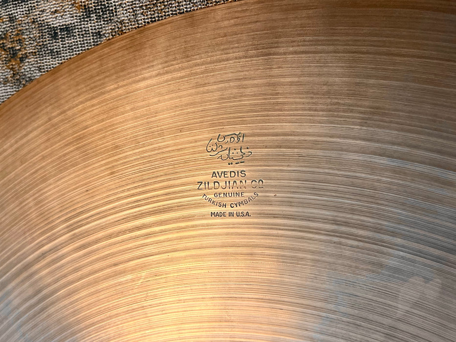BIG Light 1960s Vintage Zildjian 22” Light Crash Ride 2772 g Complex Full Crash GORGEOUS! Versatile