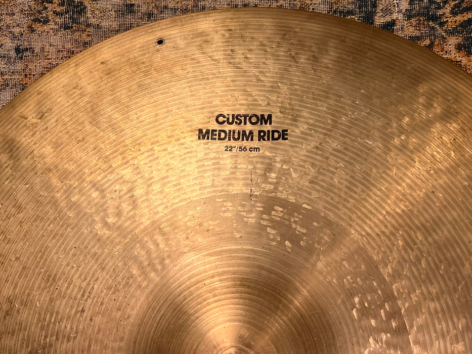 EARLY DRY Zildjian K CUSTOM Medium Ride 22” 2764 g Smooth Light Sizzle Complexity
