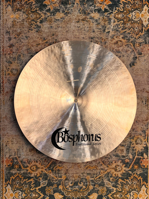 LIGHT Complex Bosphorus Traditional 18” Factory PAPER THIN CRASH 1110 g IMMACULATE! Airy!