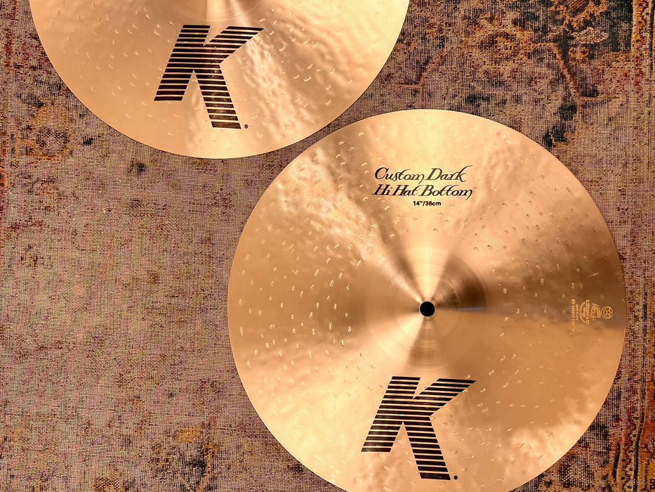 Zildjian K CUSTOM DARK 14” Hihats PERFECT 950 1184 g Don’t pay $570