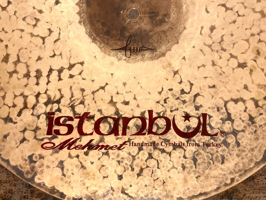 Dark DRY Smoky Istanbul Mehmet BLACK SEA 18” CRASH 1438 g AMAZING! Raw and Hand Hammered