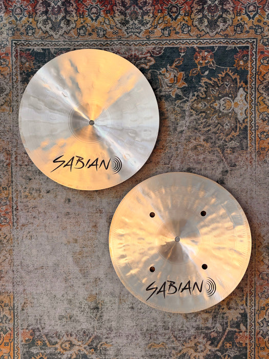 UNIQUE CUSTOM Sabian PROTOTYPE HHX QUICK BEAT GROOVE HATS Hihats in 13” 828 1192 g MINT!