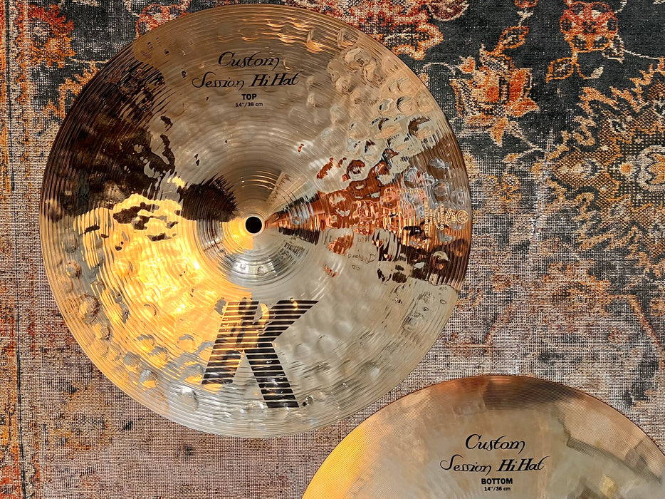 Zildjian K Custom SESSION STEVE GADD Hihats 14” 998 1018 g IMMACULATE Don’t Pay $630 For A Guess!