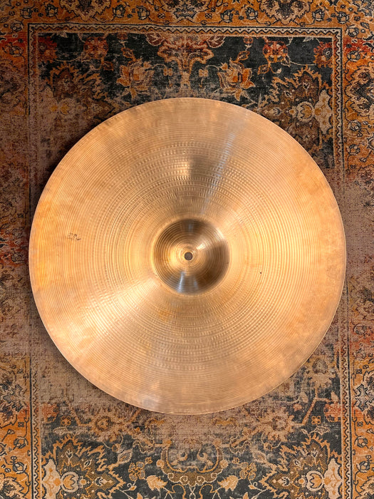 Gorgeous 1960s Vintage Zildjian 22” BIG Light Crash Ride 2846 g Hand Hammered Smooth Dark Crashable