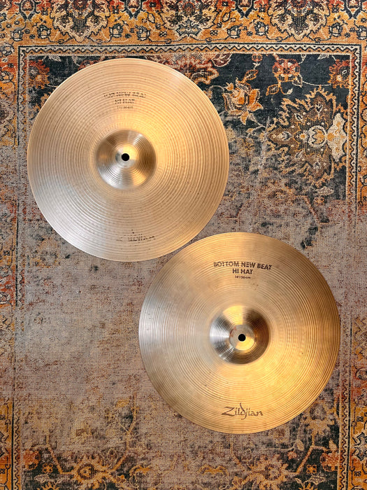 CLEAN CRISP Zildjian 14” NEW BEAT Hihats 1044 1306 g Articulate Tone! Don’t Pay $480!!!