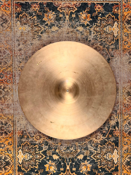 One Of The THINNEST Hand Hammered 1950s Vintage Zildjian 20” Crash Ride 1743 g Sizzle! PAPER Thin