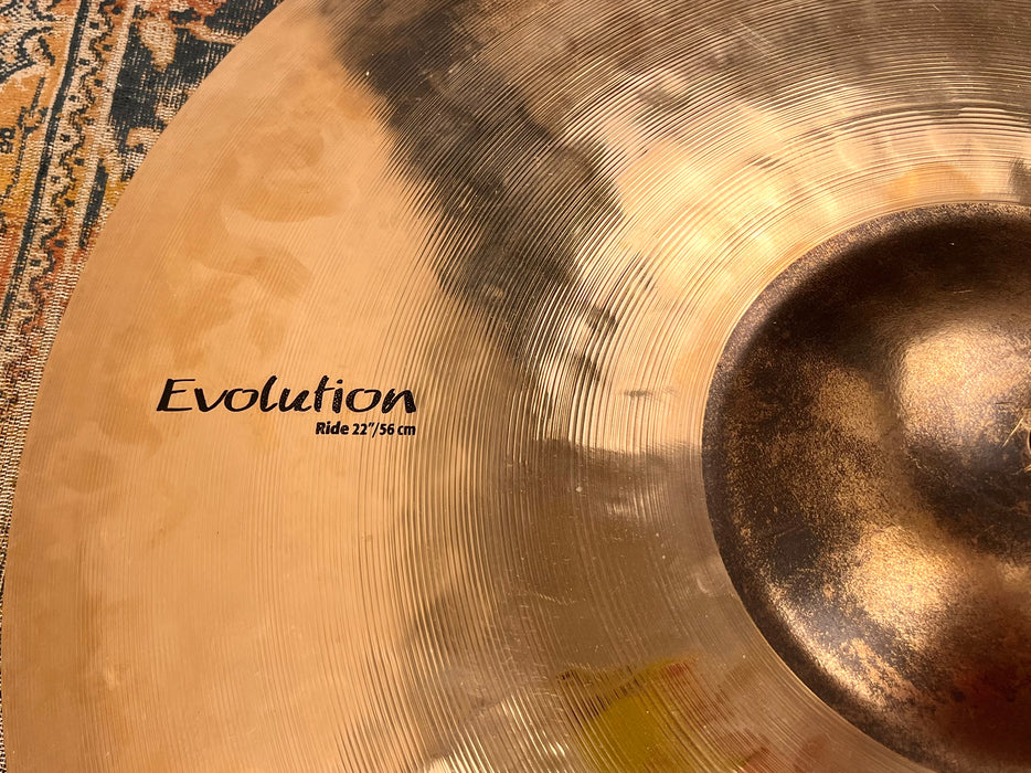 DARK Thin SABIAN HHX EVOLUTION 22” Ride 2768 g PERFECT! Versatile! Don’t Pay $650!