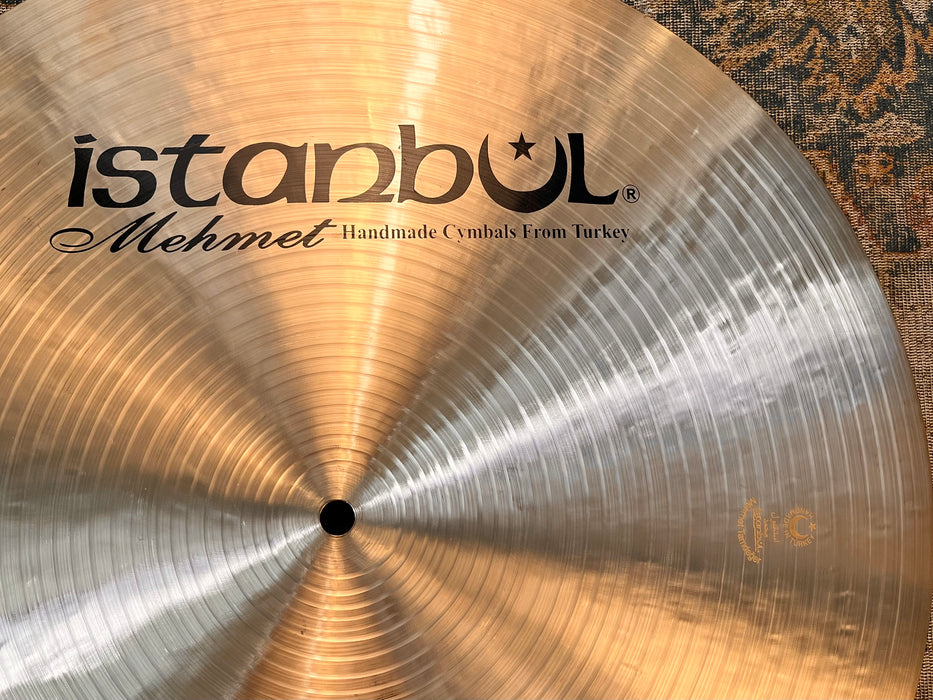 Rare DARK WARM ISTANBUL Mehmet 20" FLAT RIDE 1924 g Controlled Ultra Smooth! Incredible!