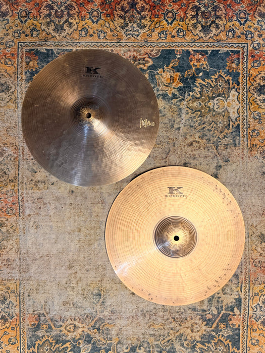 Rare Zildjian KEROPE Hihats 14” THIN 848 1166 g DEEP RICH Gorgeous! LIGHT COMPLEX! Discontinued!