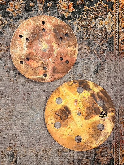 Sabian COMPRESSION STAX 10” Effects Hihats 396 344 g RAW AA TIGHT Complex EFX! SICK HATS Discontinued