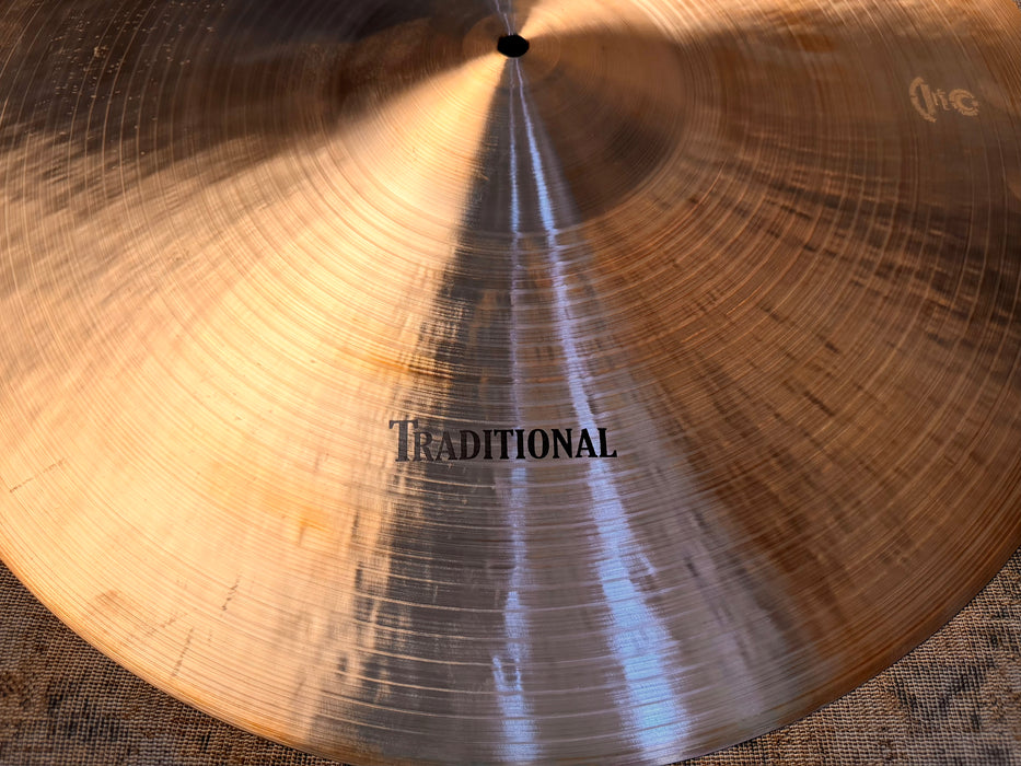 Versatile ISTANBUL Mehmet TRADITIONAL 22” Ride Crash 3098 g PERFECT Shape! Great Definition! CRASHABLE!
