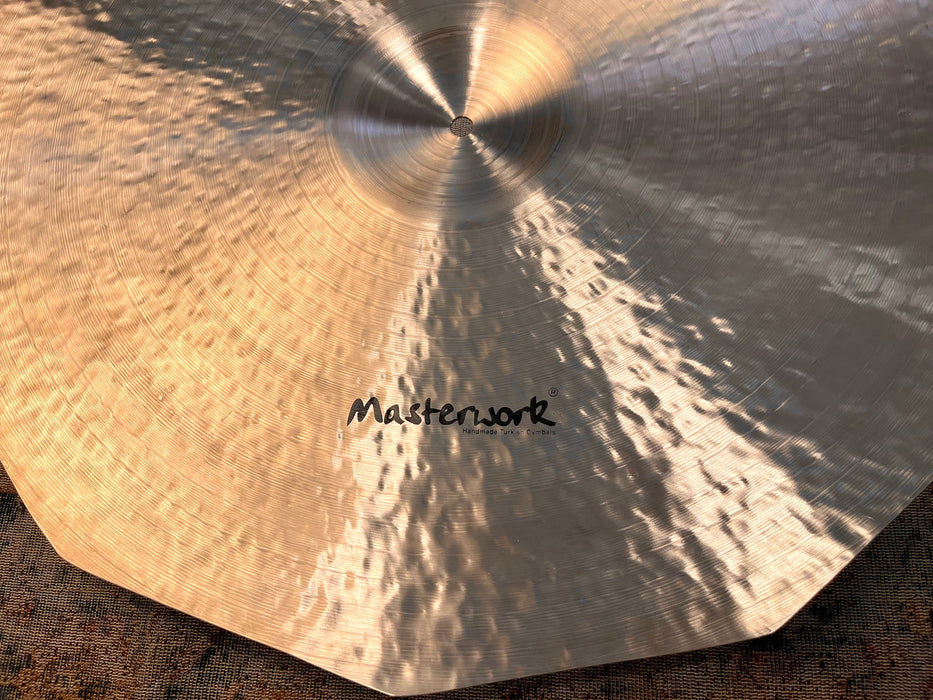 MASSIVE 2 FOOT Paperthin Masterwork Dodecagon JAZZ MASTER 24” Crash Ride 2198 g PERFECT