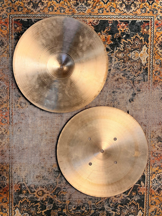 Rare Vintage ZILDJIAN 15” QUICK BEAT Hihats 1432 1728 g FAMOUS STUDIO GEMS! WHY Pay $480 For 14s
