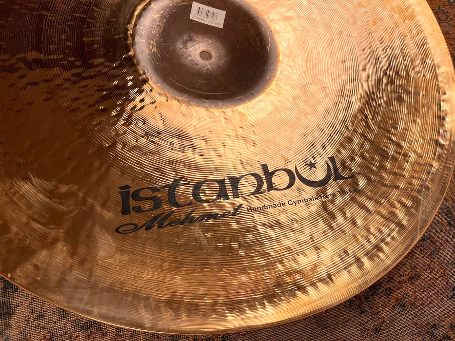 Rare 23” ISTANBUL Mehmet BLACK BELL Ride 3714 g DARK Raw Bell! CLEAN! BRILLIANT Shimmer