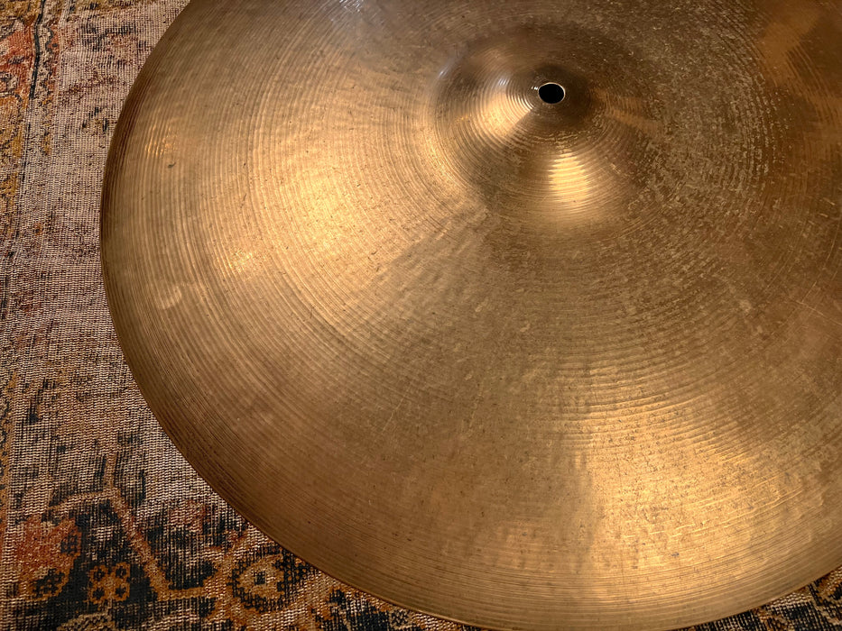 DARK Semi-Dry 1960s Vintage Zildjian 20" Ride Crash 2491 g SMOOTH Med Low