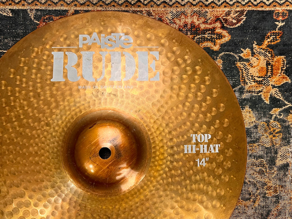 ULTRA CLEAN ORIGINAL 1984 Paiste RUDE Hihats 14” 880 1142 g THE FAMOUS
